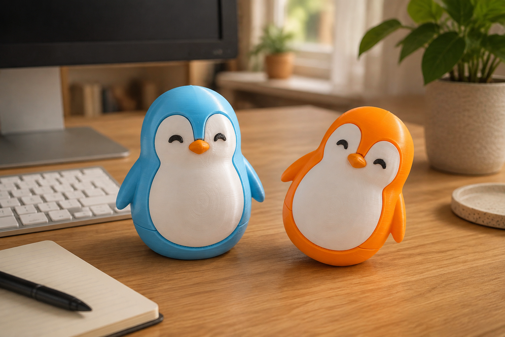 Bobbly Penguin Desk Companion