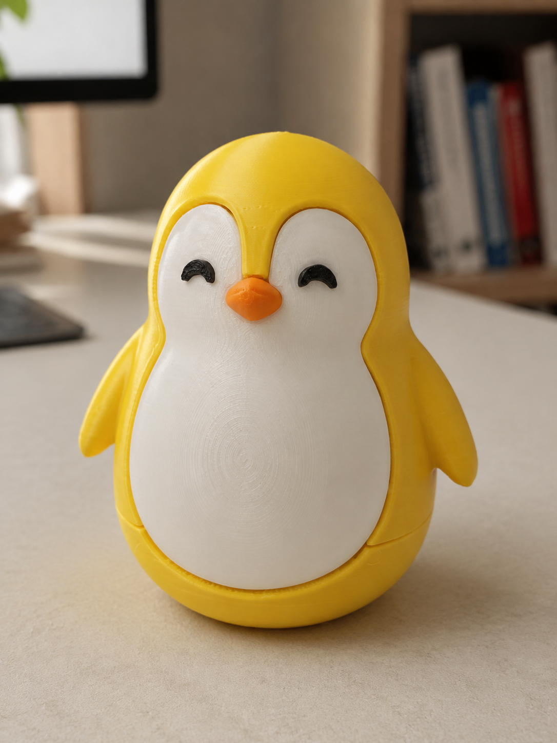 Bobbly Penguin Desk Companion