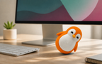 Bobbly Penguin Desk Companion