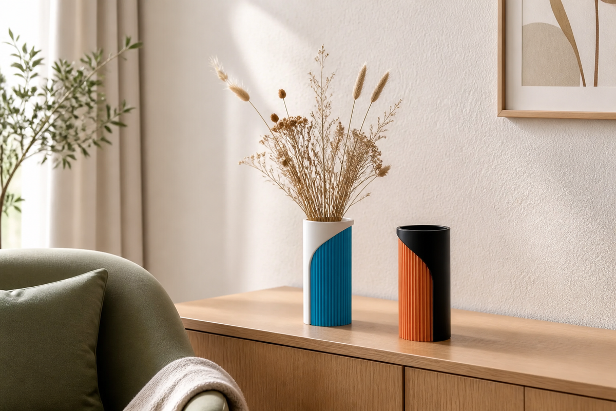 Layered Accent Vase