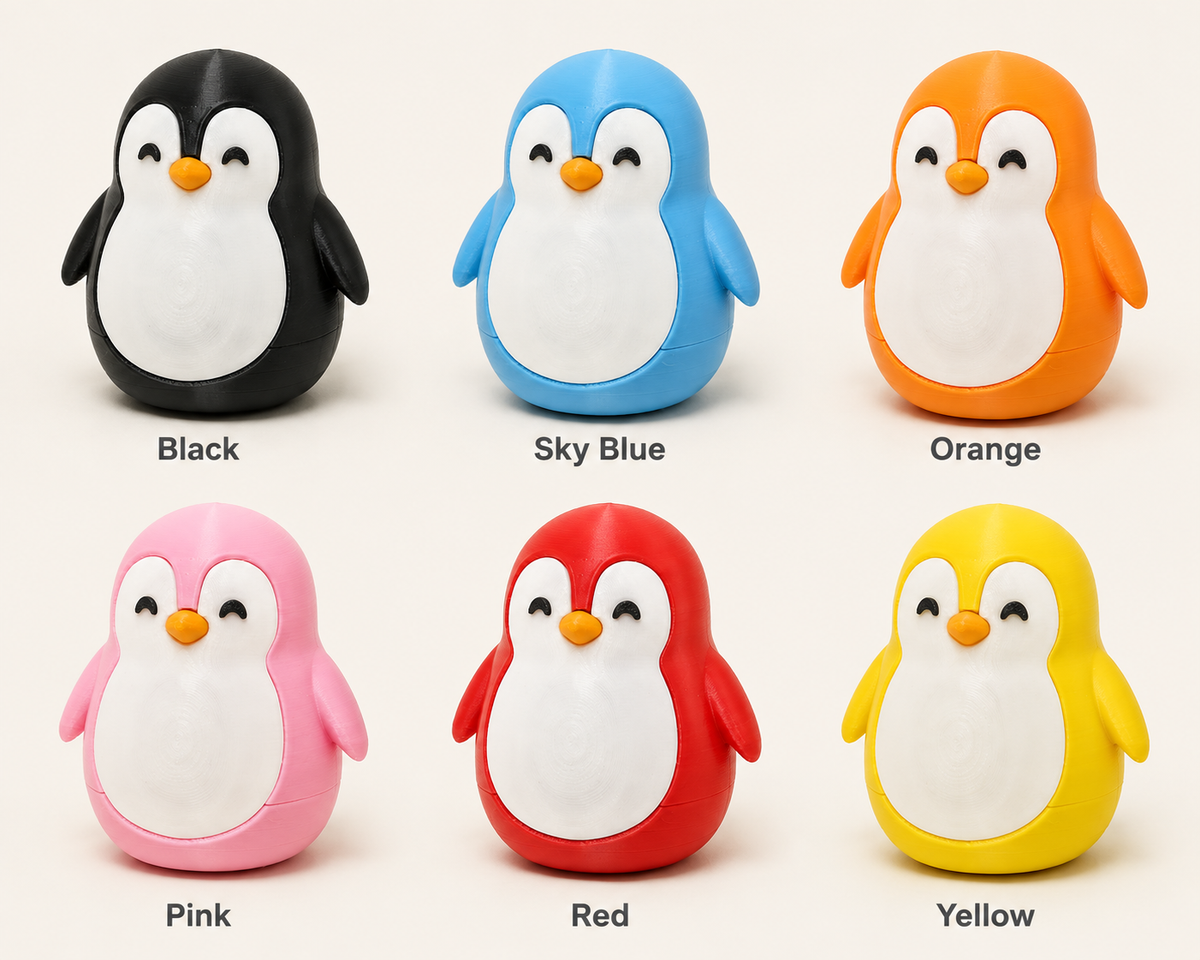 Bobbly Penguin Desk Companion