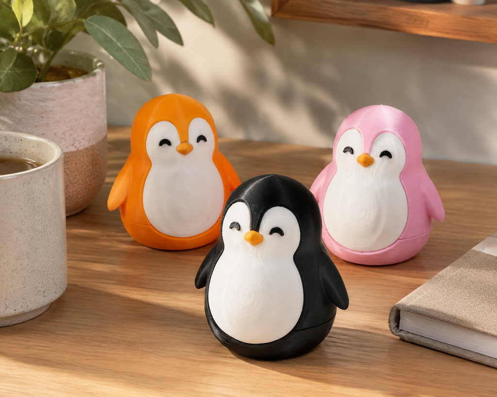 Bobbly Penguin Desk Companion
